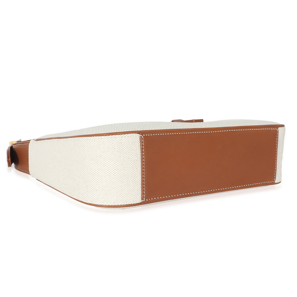 Saint Laurent Beige Canvas Le 5 à 7 Hobo - Picture 2 of 7
